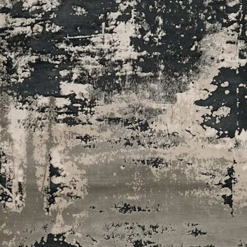 6' X 9' Black and Silver Area Rug - Homeroots - Flyclothing LLC