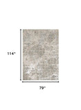 6' X 9' Polyester Sand Silver Area Rug - Homeroots - Flyclothing LLC