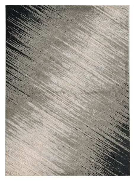 7' X 10' Silver Grey Machine Woven Abstract Brushstroke Indoor Area Rug - Homeroots - Flyclothing LLC