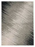 7' X 10' Silver Grey Machine Woven Abstract Brushstroke Indoor Area Rug - Homeroots - Flyclothing LLC