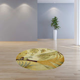 5' Round Wool Coral Or Ivory Area Rug - Homeroots - Flyclothing LLC