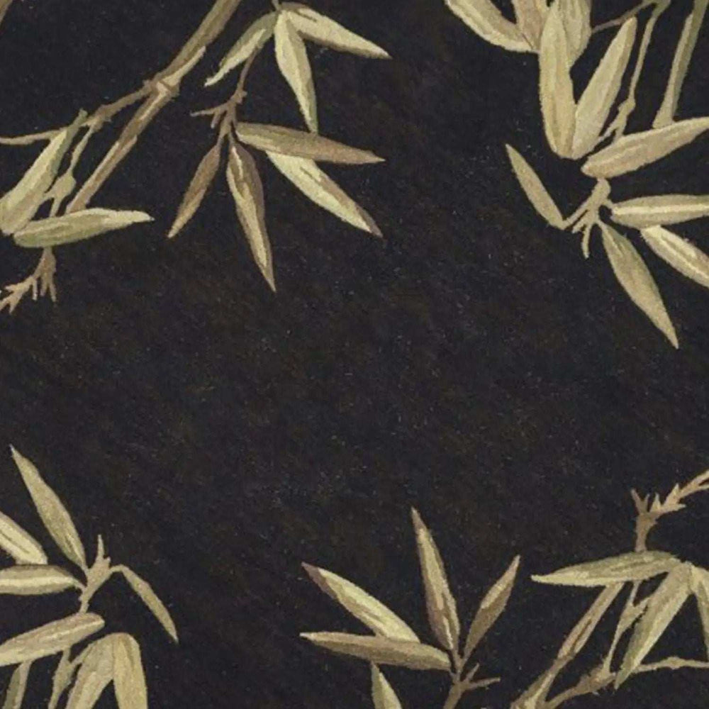 5' Black Round Wool Hand Tufted Area Rug - Homeroots - Flyclothing LLC