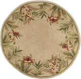 5' Round Wool Ivory Area Rug - Homeroots - Flyclothing LLC