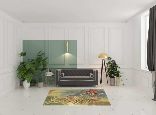 5' Round Wool Multicol Or Area Rug - Homeroots - Flyclothing LLC