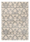 8' X 10' Ivory Grey Machine Woven Geometric Indoor Area Rug - Homeroots - Flyclothing LLC