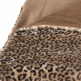 50" X 70" Brown and Black Faux Fur Leopard Plush Throw Blanket - Homeroots - Flyclothing LLC