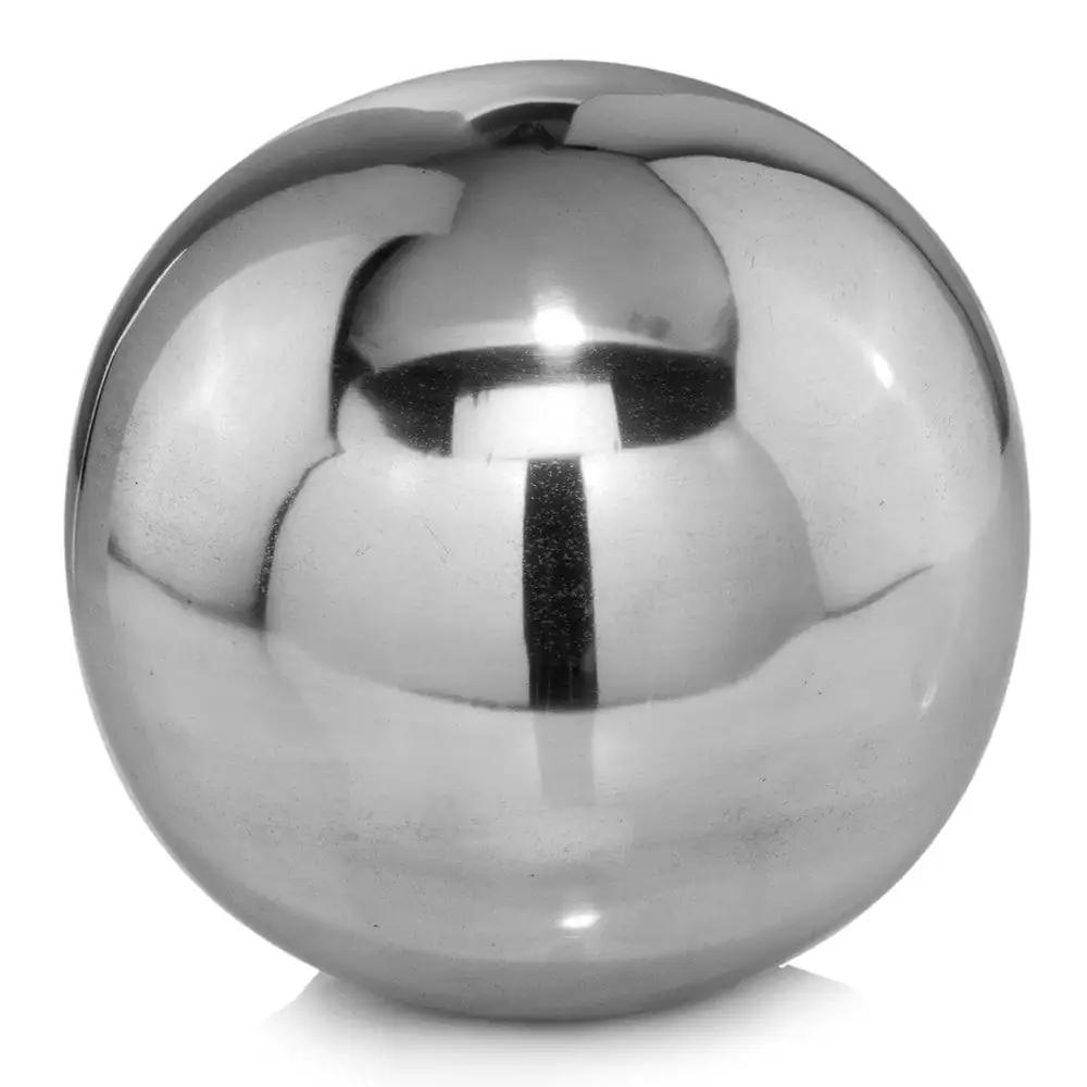 8" X 8" X 8" Buffed Polished Sphere - Homeroots - Flyclothing LLC