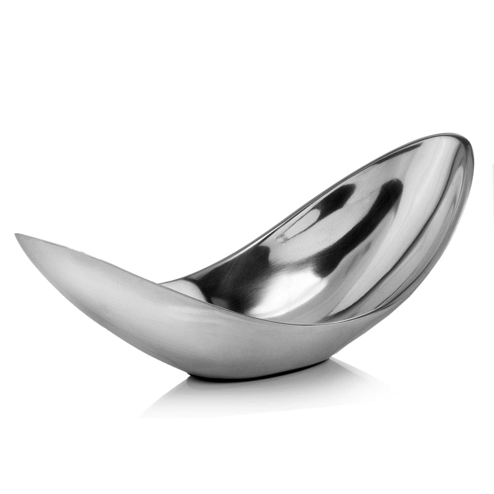 13" Aluminum Modern Twisted Centerpiece Bowl - Homeroots
