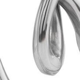 17" Silver Buffed Aluminum Tabletop Sculpture - Homeroots