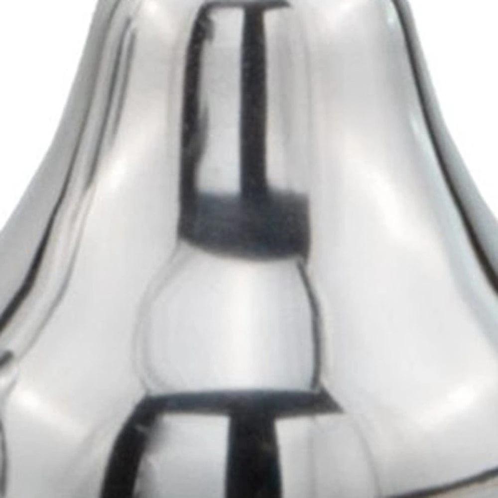 7" Silver Buffed Aluminum Decorative Pear Tabletop Sculpture - Homeroots