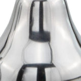 7" Silver Buffed Aluminum Decorative Pear Tabletop Sculpture - Homeroots