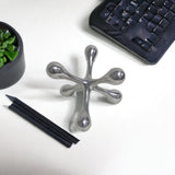 5" Silver Finish Decorative Jack - Homeroots