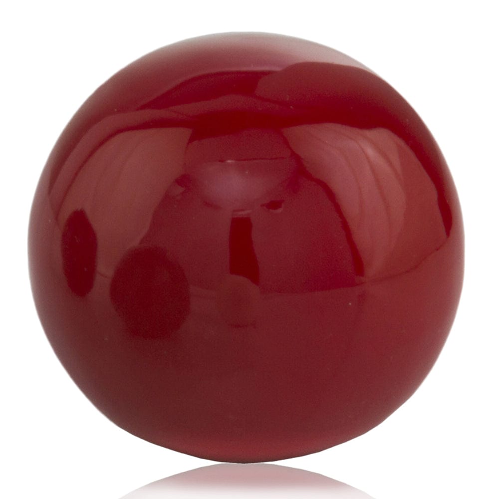 3" Red Aluminum Decorative Orb Tabletop Sculpture - Homeroots
