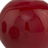 3" Red Aluminum Decorative Orb Tabletop Sculpture - Homeroots