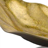 18" Gold Modern Wavy Aluminum Centerpiece Bowl - Homeroots