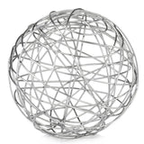 12" X 12" X 12" Silver Extra Large Wire Sphere - Homeroots