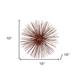 10" X 10" X 10" Red Large Spiked Sphere - Homeroots - Flyclothing LLC