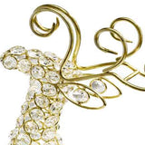 19" Gold Metal Reindeer Figurine - Homeroots