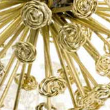 6.5" X 6.5" X 6.5" Gold Starburst Spheres Set Of 2 - Homeroots