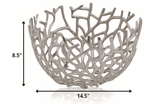 Round Silver Twigs Centerpiece Bowl - Homeroots - Flyclothing LLC