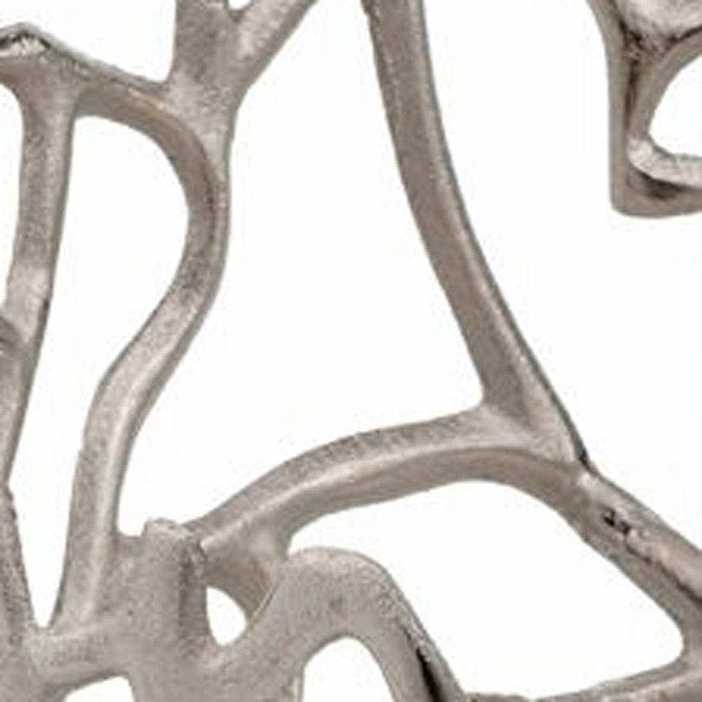 Round Silver Twigs Centerpiece Bowl - Homeroots - Flyclothing LLC