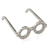 Hammered Silver Metal Eyeglasses Sculpture - Homeroots - Flyclothing LLC