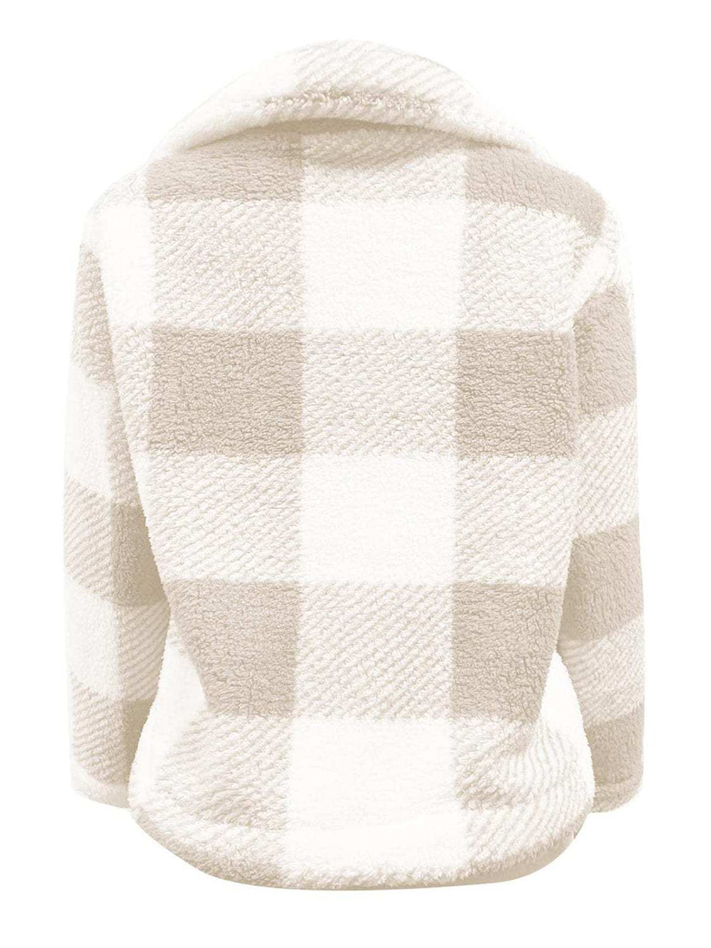 Full Size Plaid Zip Up Long Sleeve Jacket - Trendsi - Flyclothing LLC