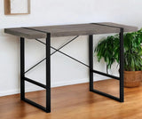 24" Taupe and Black Computer Desk - Homeroots - Flyclothing LLC