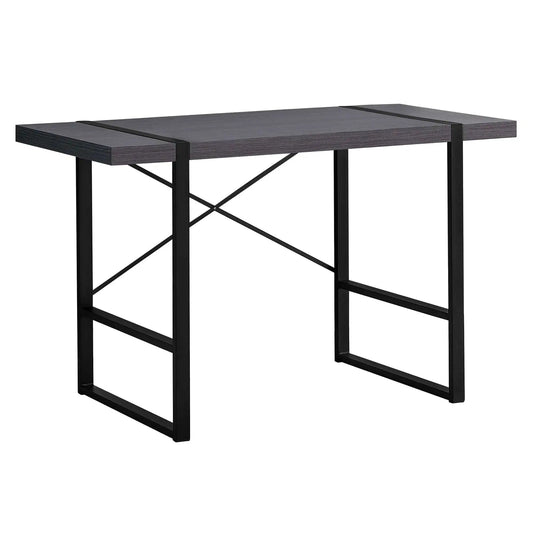 24" Gray and Black Computer Desk - Homeroots