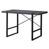 24" Gray and Black Computer Desk - Homeroots - Flyclothing LLC