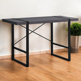 24" Gray and Black Computer Desk - Homeroots - Flyclothing LLC