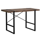 24" Brown and Black Computer Desk - Homeroots - Flyclothing LLC
