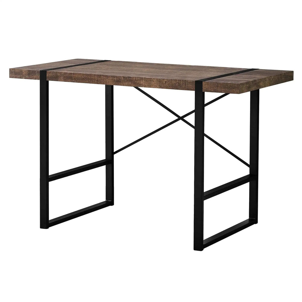 24" Brown and Black Computer Desk - Homeroots - Flyclothing LLC