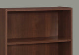 36" Brown Wood Adjustable Bookcase - Homeroots - Flyclothing LLC