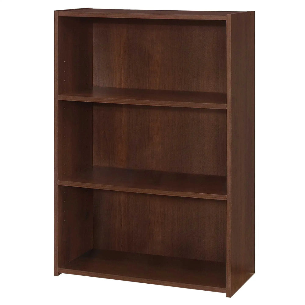 36" Brown Wood Adjustable Bookcase - Homeroots - Flyclothing LLC