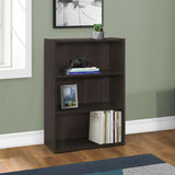 36" Brown Wood Adjustable Bookcase - Homeroots - Flyclothing LLC