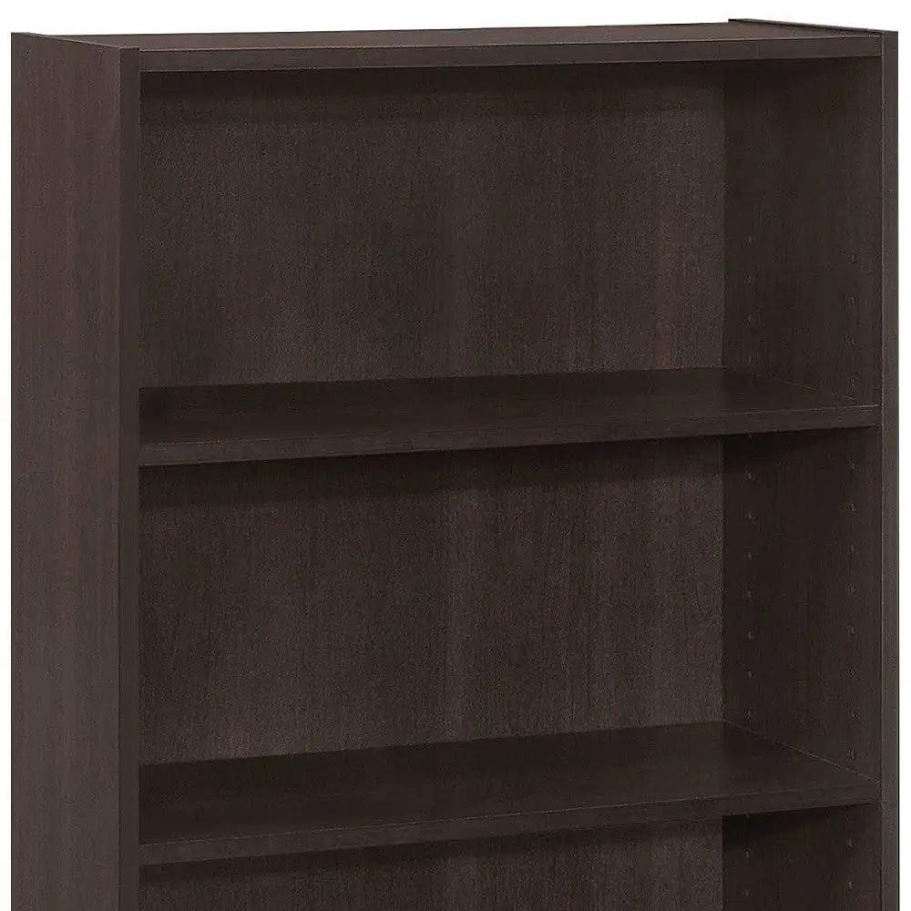 36" Brown Wood Adjustable Bookcase - Homeroots - Flyclothing LLC