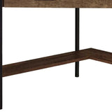 42" Brown and Black Corner Computer Desk - Homeroots - Flyclothing LLC