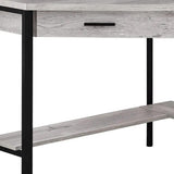 42" Gray and Black Corner Computer Desk - Homeroots - Flyclothing LLC