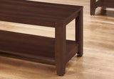 Set of Three 42" Brown Coffee Table With Shelf - Homeroots - Flyclothing LLC