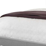 Solid Wood Queen Tufted Gray Upholstered Linen Bed With Nailhead Trim - Homeroots - Flyclothing LLC