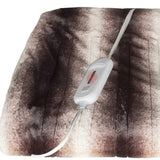 50" X 60" Brown And White Modern Contemporary Heated Throw Blankets - Homeroots - Flyclothing LLC