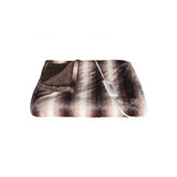 50" X 60" Brown And White Modern Contemporary Heated Throw Blankets - Homeroots - Flyclothing LLC