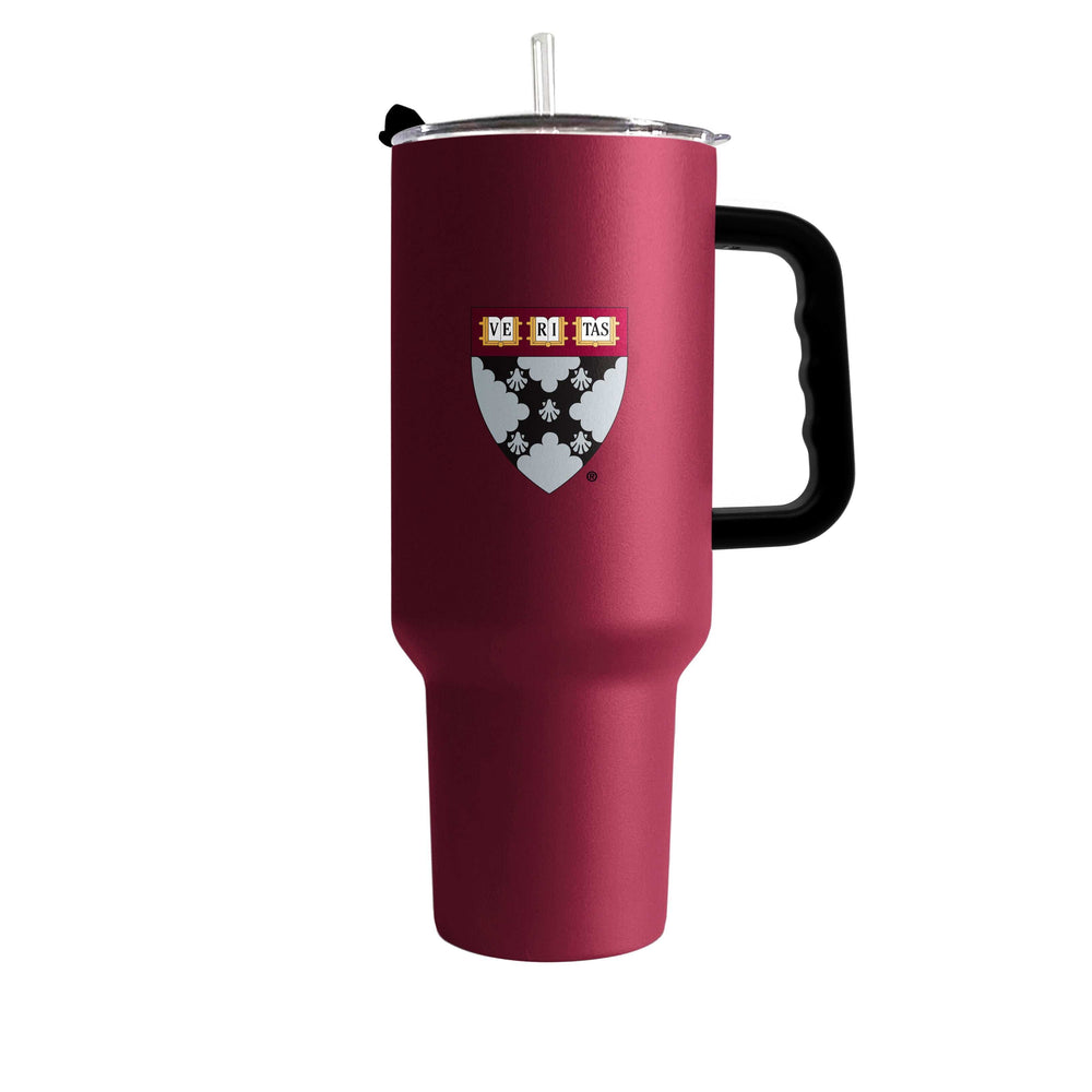 Harvard Business School Maroon 40oz Flipside Powder Coat Tumbler - Logo Brands - Flyclothing LLC