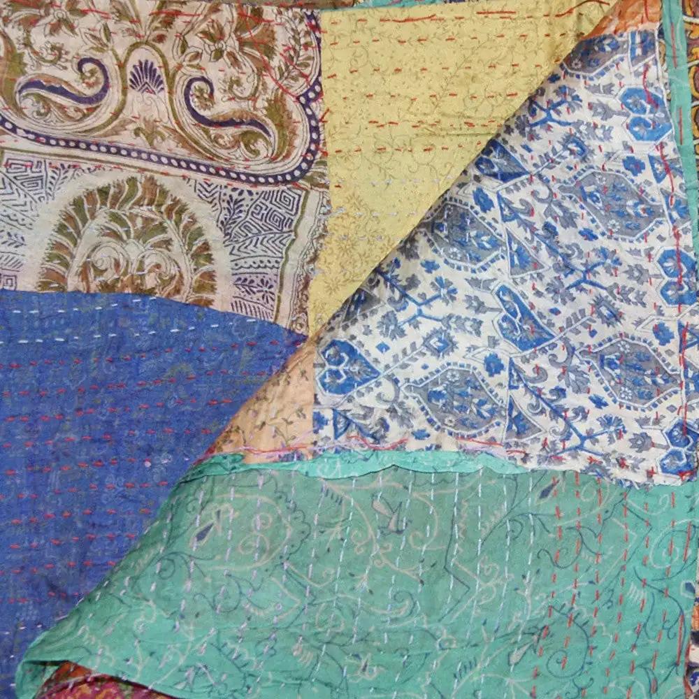 60" X 90" Silk Multicolor Throws - Homeroots - Flyclothing LLC