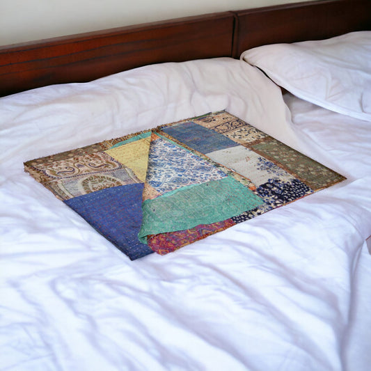 60" X 90" Silk Multicolor Throws - Homeroots