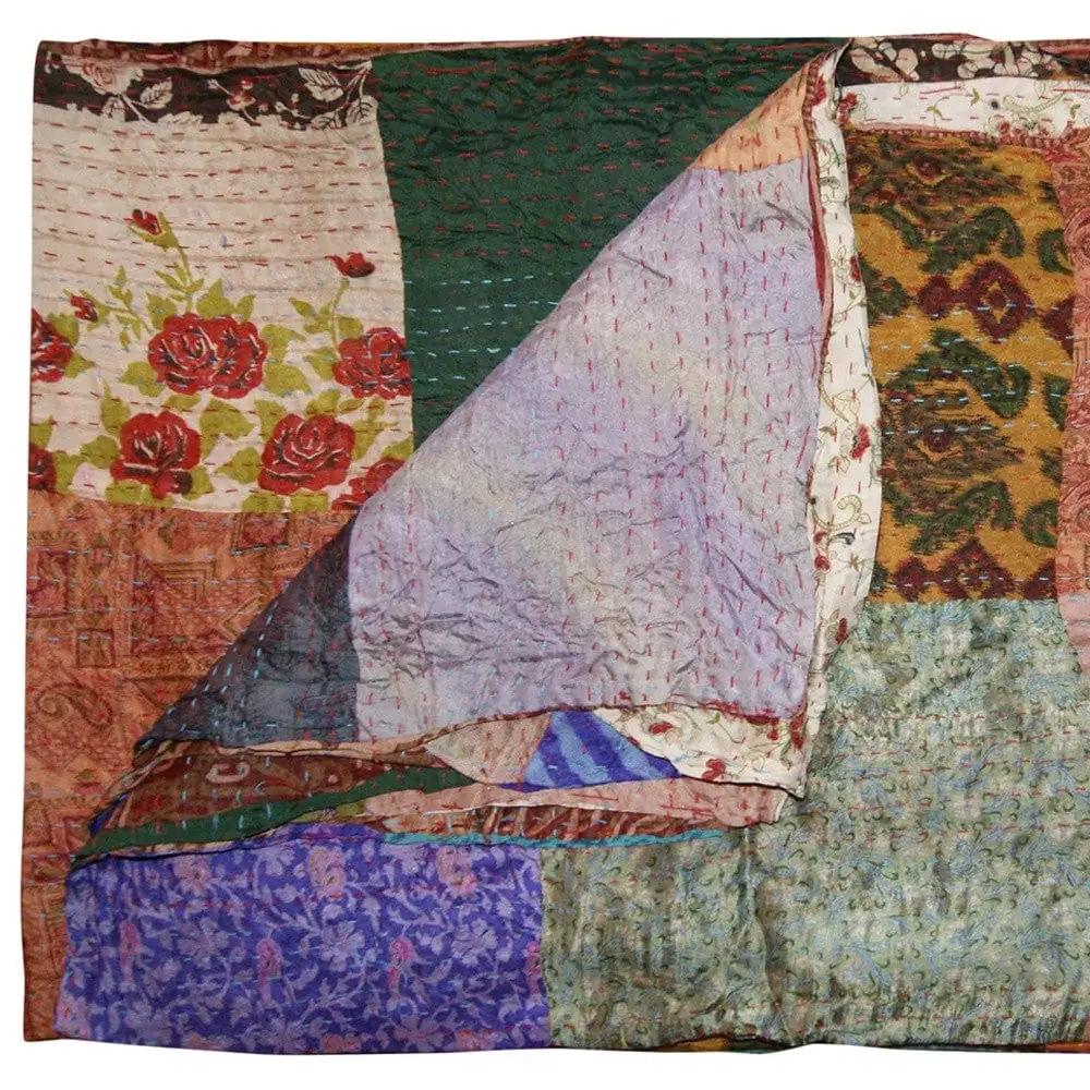 60" X 90" Silk Multicolor Throws - Homeroots - Flyclothing LLC