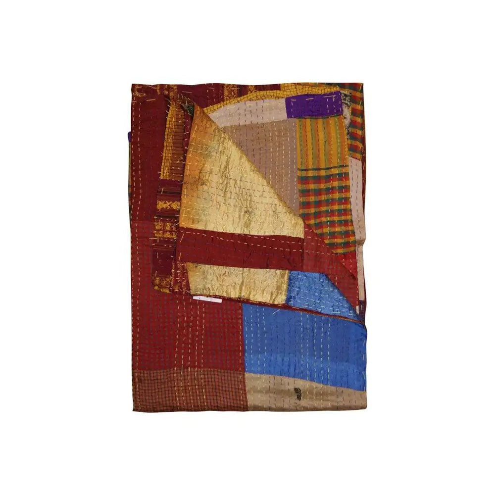 50" X 70" Silk Multicolor Throws - Homeroots - Flyclothing LLC