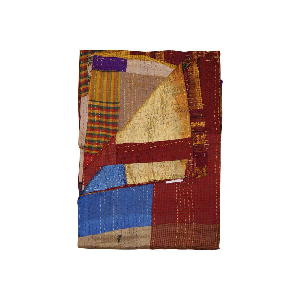 50" X 70" Silk Multicolor Throws - Homeroots - Flyclothing LLC