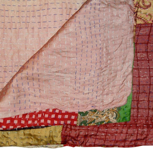50" X 70" Silk Multicolor Throws - Homeroots